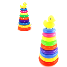 Medium Plastic Rainbow Tower 28cm